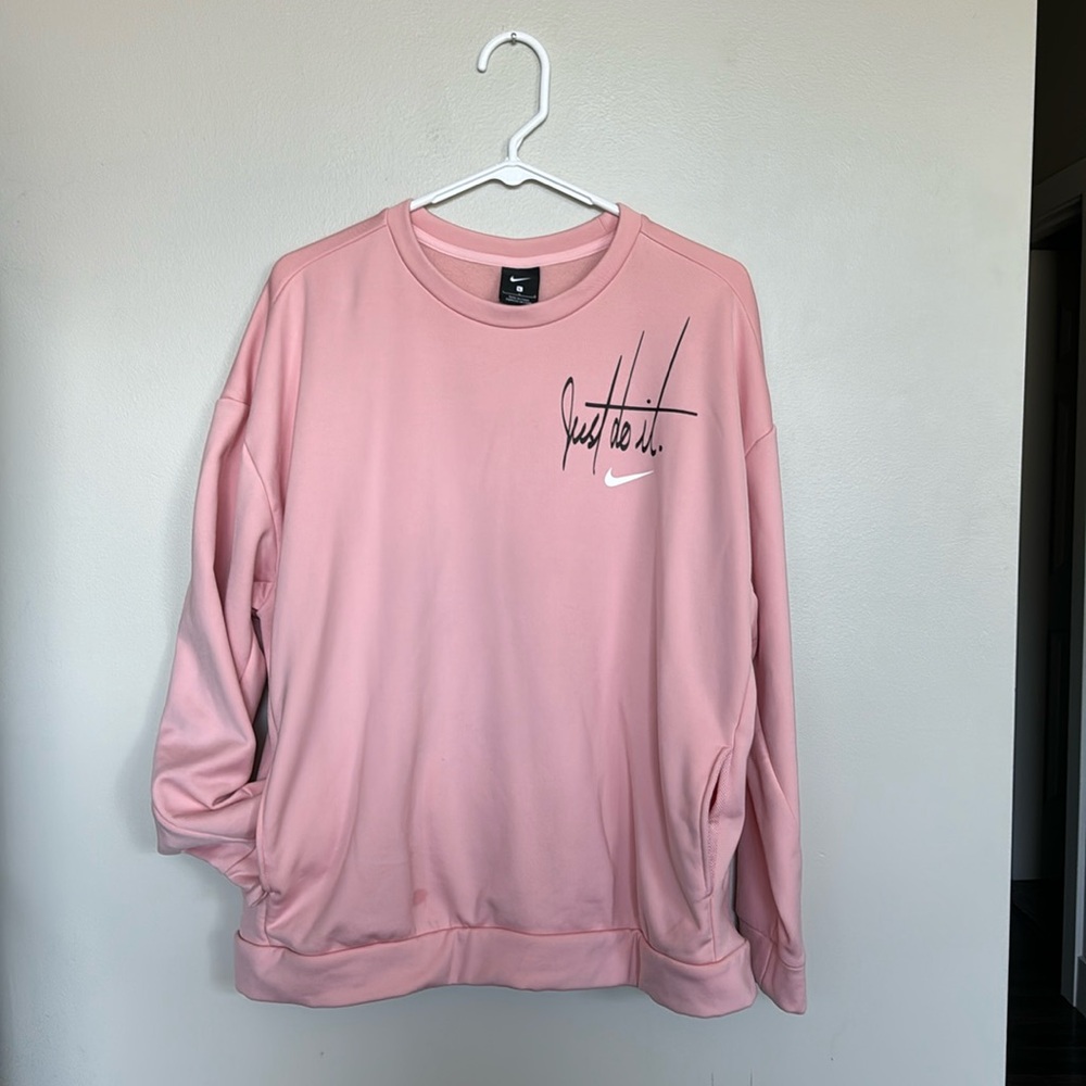 Nike pink size large crewneck
